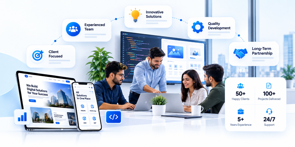 AAYUP Technologies Team and Company Showcase - Experienced Team, Innovative Solutions, Quality Development, Long-Term Partnership