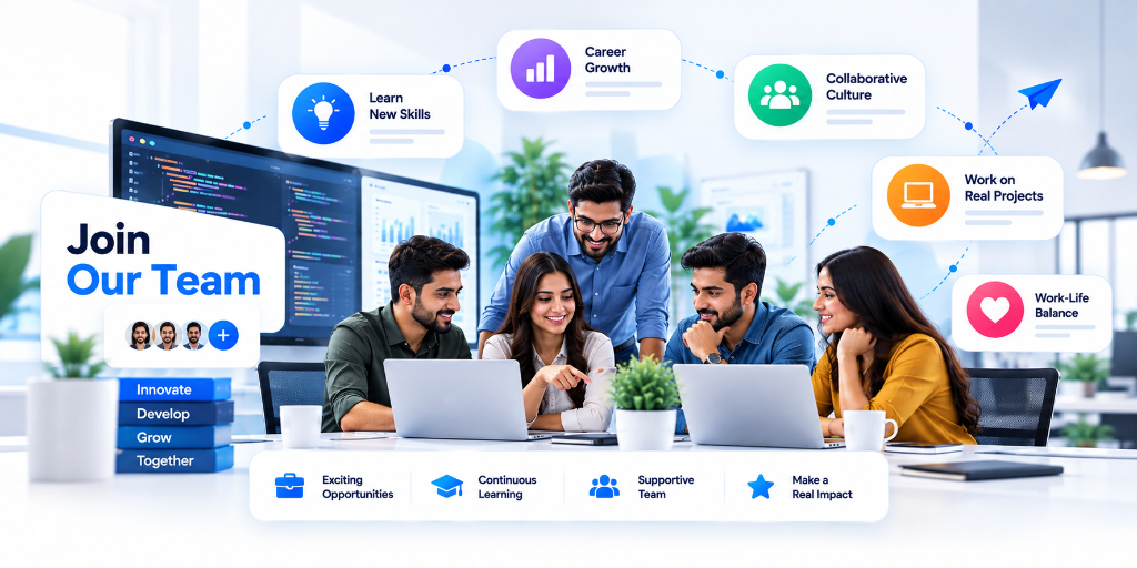 Join Our Team at AAYUP Technologies - Learn New Skills, Career Growth, Collaborative Culture, Work on Real Projects, Work-Life Balance